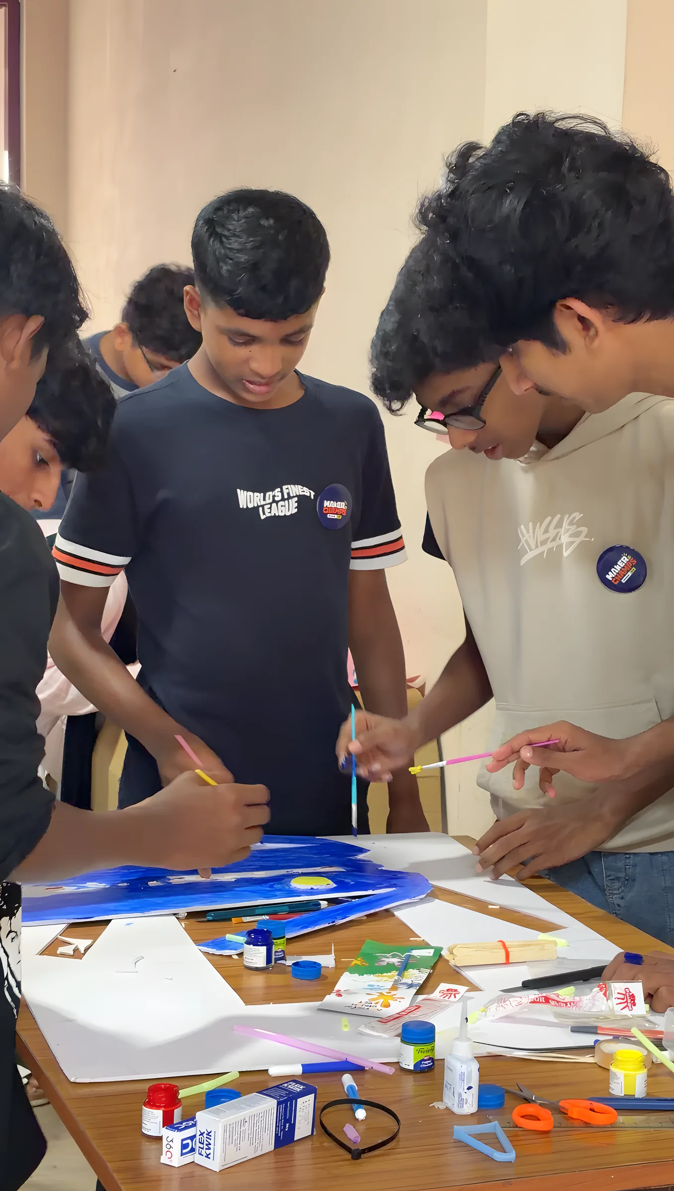 MakerChamps students on the NIT Calicut campus